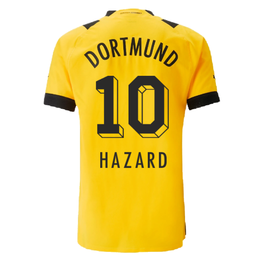 2022-2023 Borussia Dortmund Authentic Home Shirt (HAZARD 10)