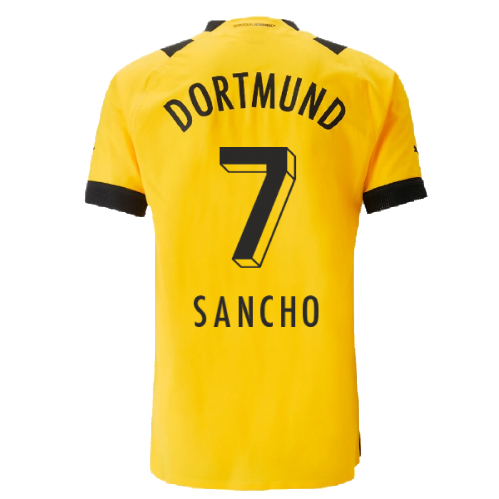 2022-2023 Borussia Dortmund Authentic Home Shirt (SANCHO 7)