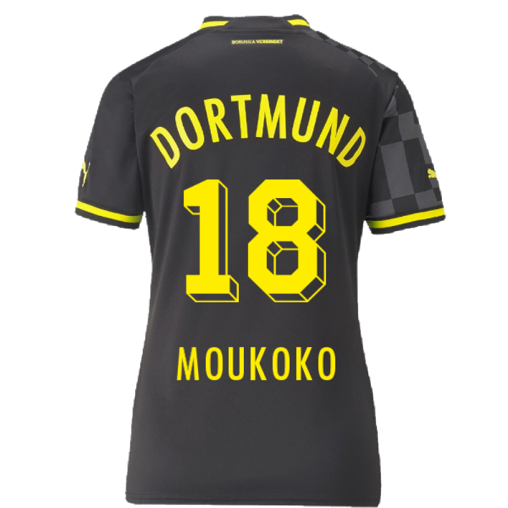 2022-2023 Borussia Dortmund Away Shirt (Ladies) (MOUKOKO 18)