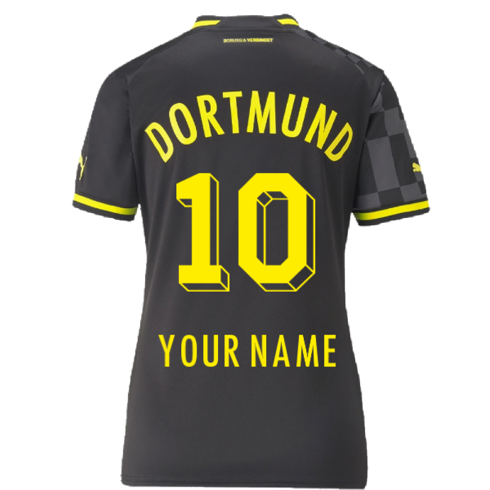 2022-2023 Borussia Dortmund Away Shirt (Ladies) (Your Name)