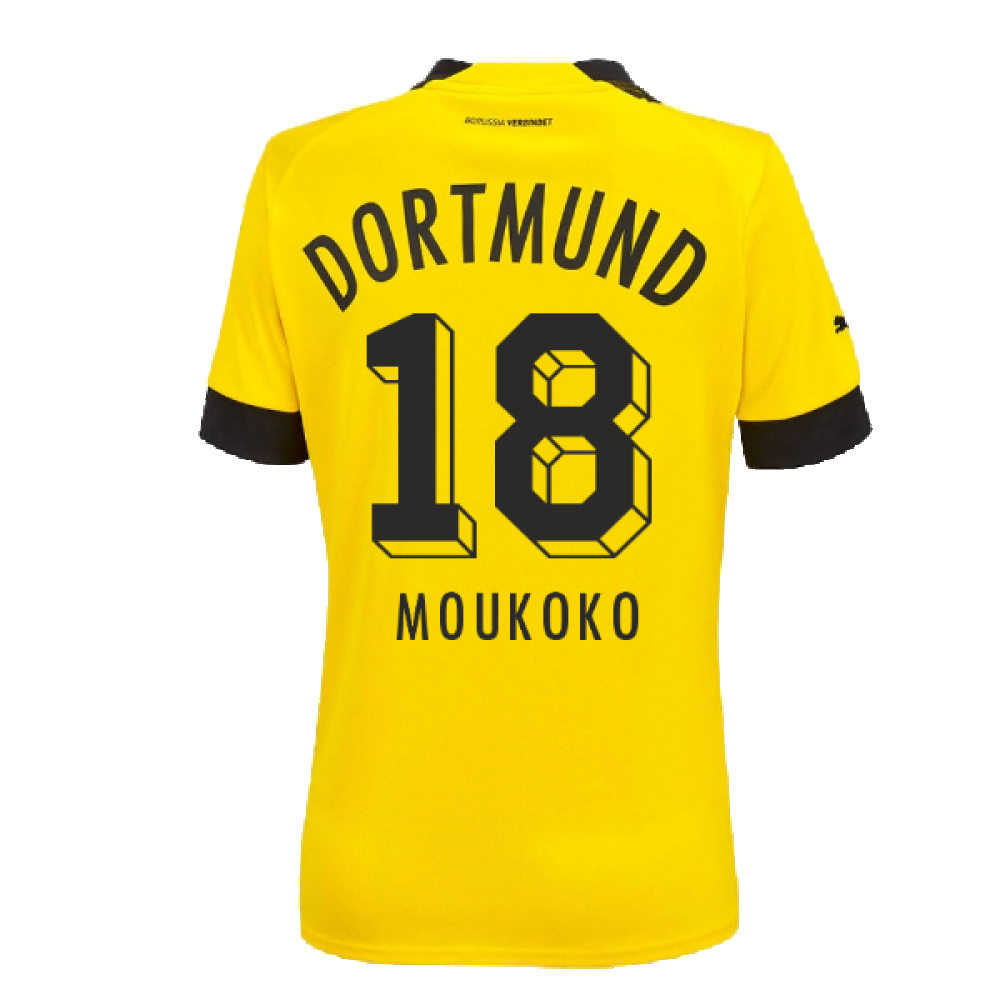 2022-2023 Borussia Dortmund Home Shirt - Ladies (MOUKOKO 18)