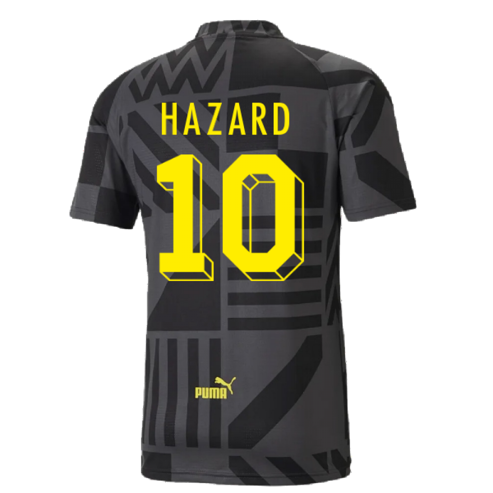 2022-2023 Borussia Dortmund Pre-Match Shirt (Black-Asphalt) (HAZARD 10)