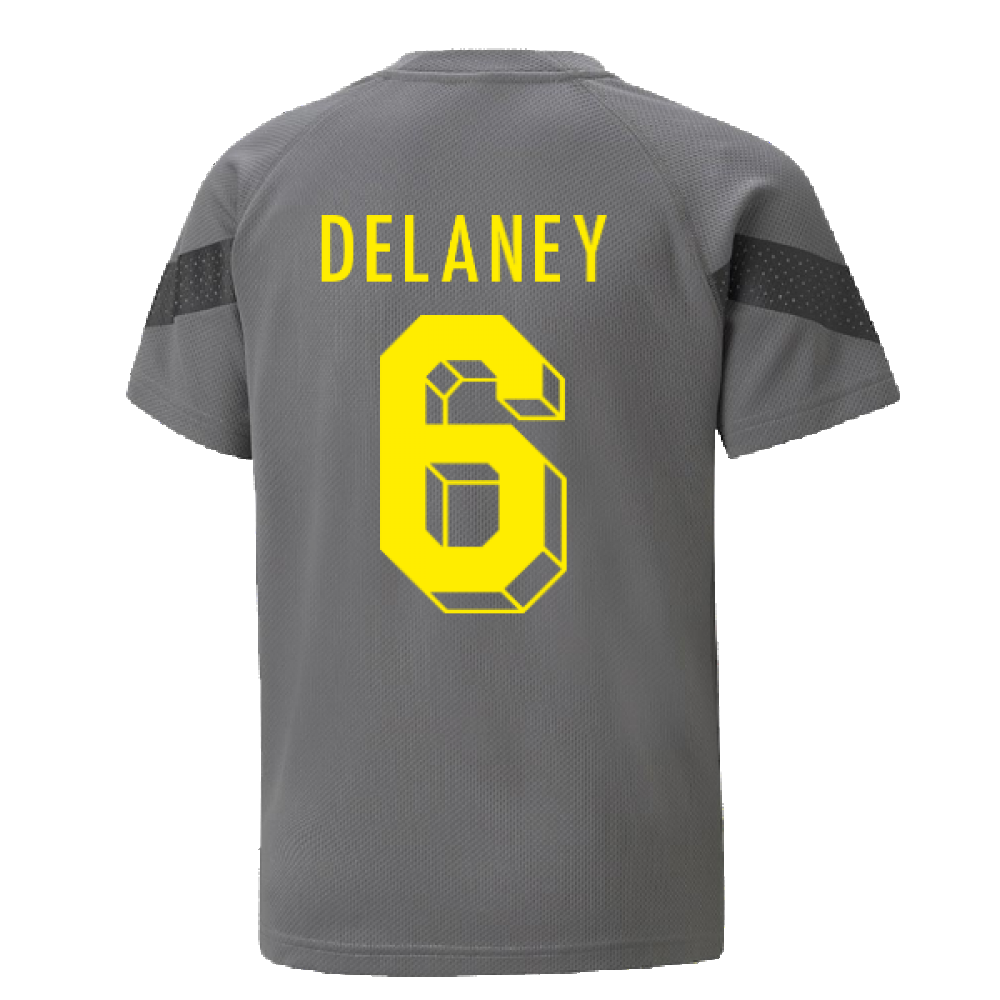 2022-2023 Borussia Dortmund Training Jersey (Smoked Pearl) - Kids (DELANEY 6)