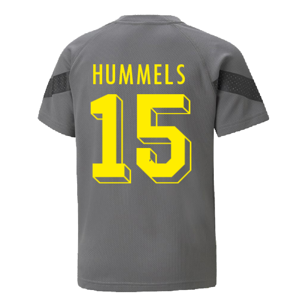 2022-2023 Borussia Dortmund Training Jersey (Smoked Pearl) - Kids (HUMMELS 15)