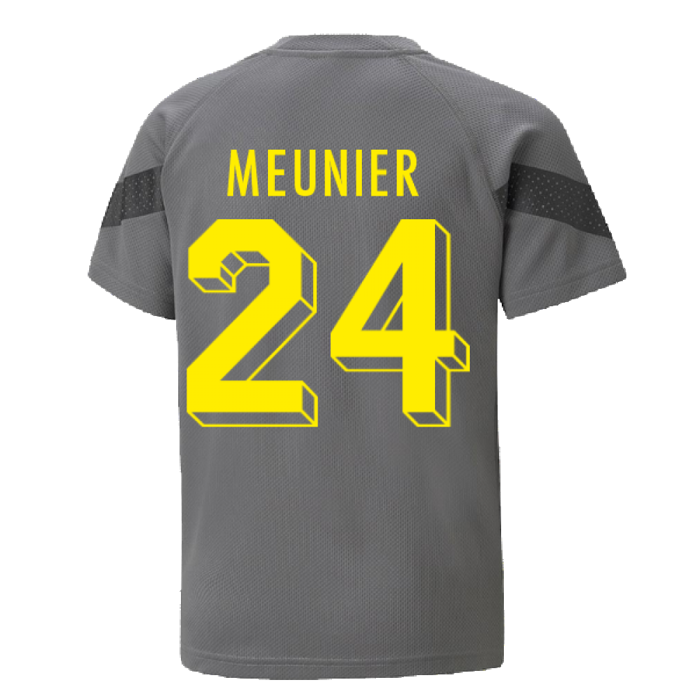 2022-2023 Borussia Dortmund Training Jersey (Smoked Pearl) - Kids (MEUNIER 24)