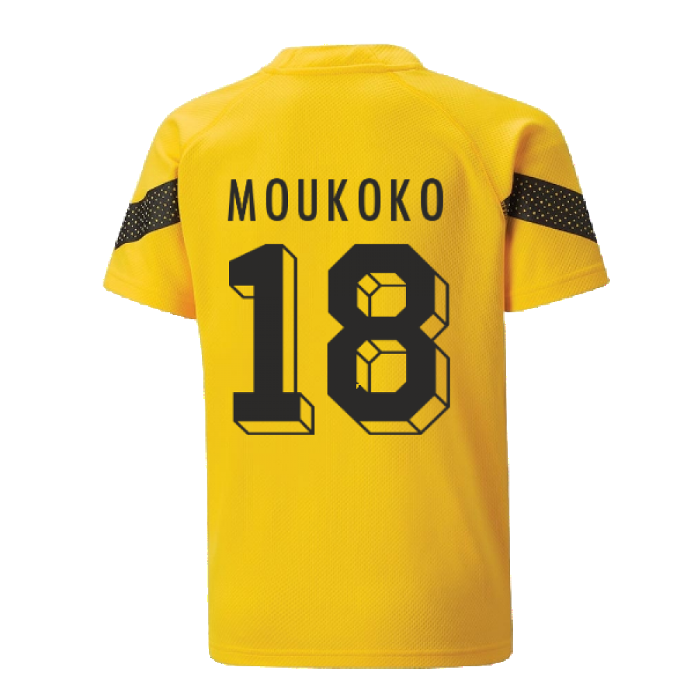 2022-2023 Borussia Dortmund Training Jersey (Yellow) - Kids (MOUKOKO 18)