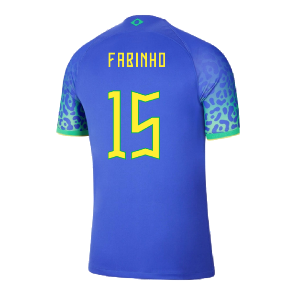 2022-2023 Brazil Away Dri-Fit ADV Vapor Shirt (Fabinho 15)