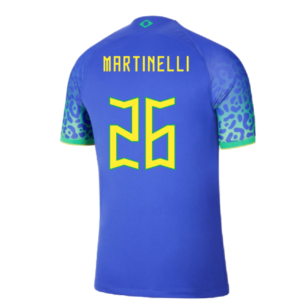 2022-2023 Brazil Away Dri-Fit ADV Vapor Shirt (Martinelli 26)