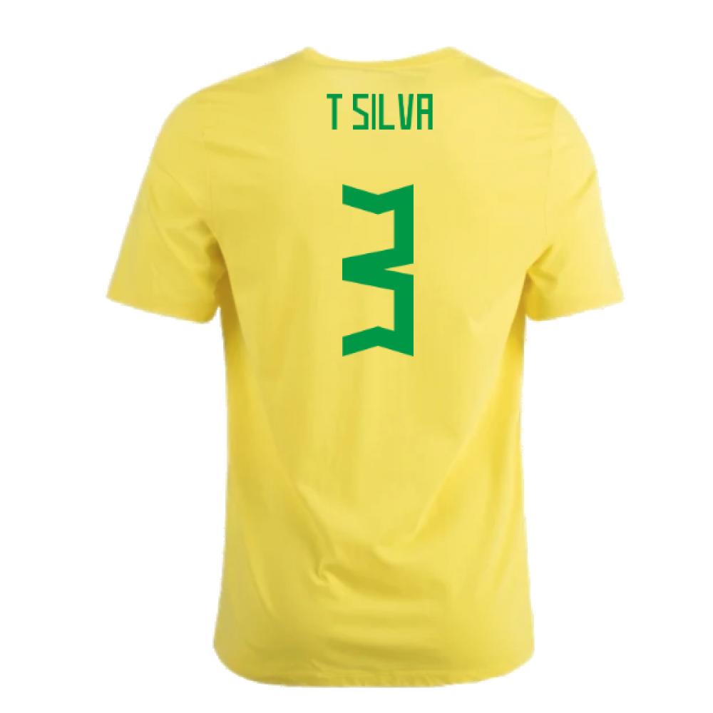 2022-2023 Brazil Crest Tee (Yellow) (T Silva 3)