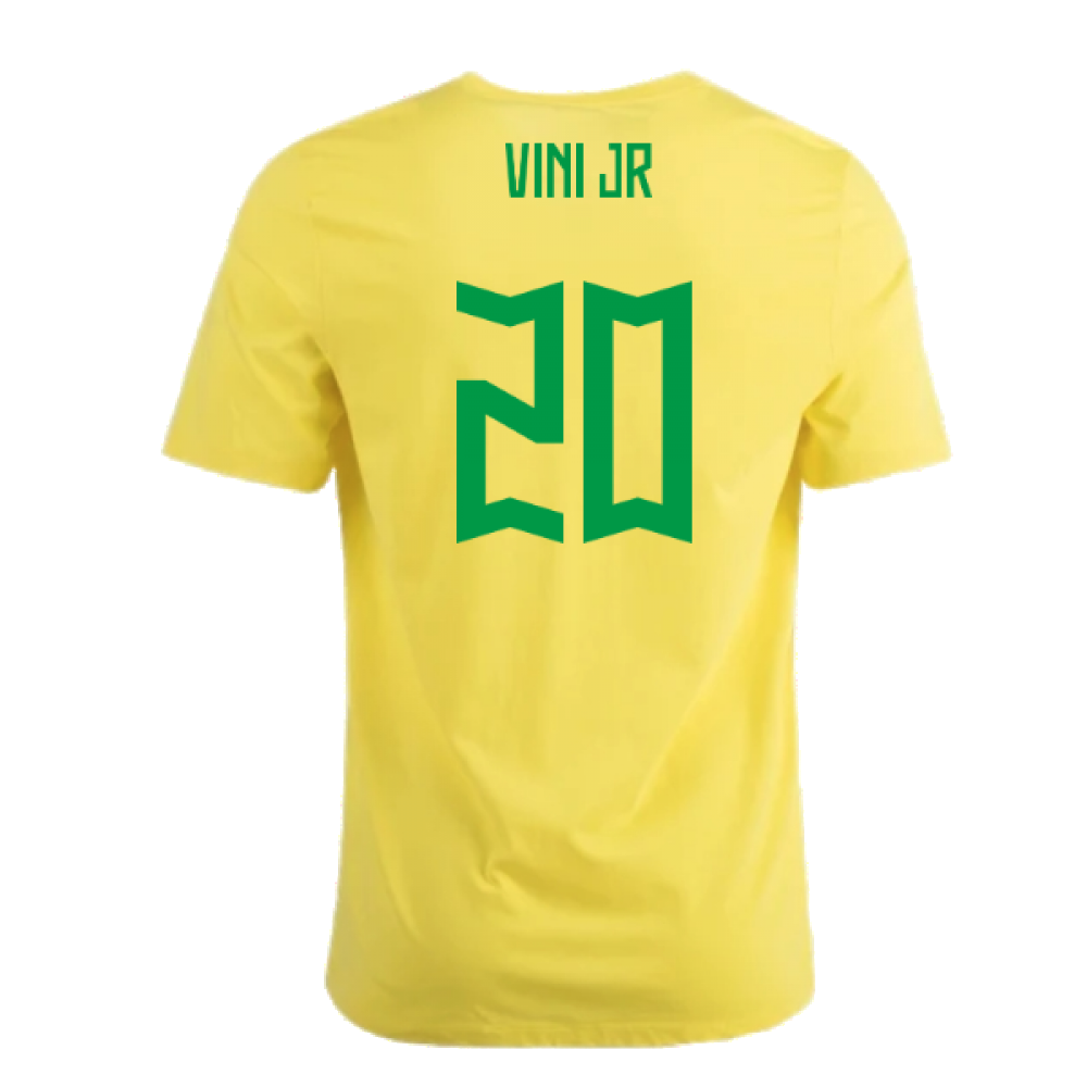 2022-2023 Brazil Crest Tee (Yellow) (Vini JR 20)