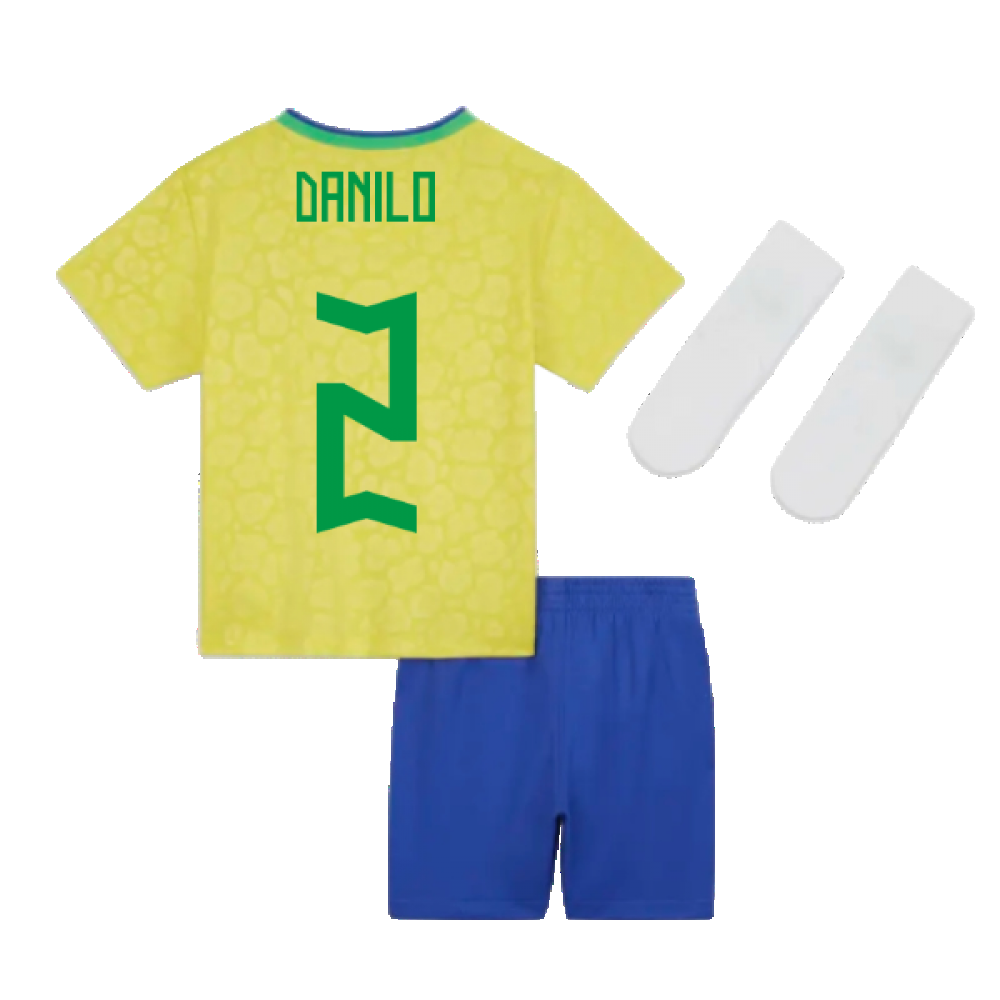 2022-2023 Brazil Home Little Boys Mini Kit (Danilo 2)