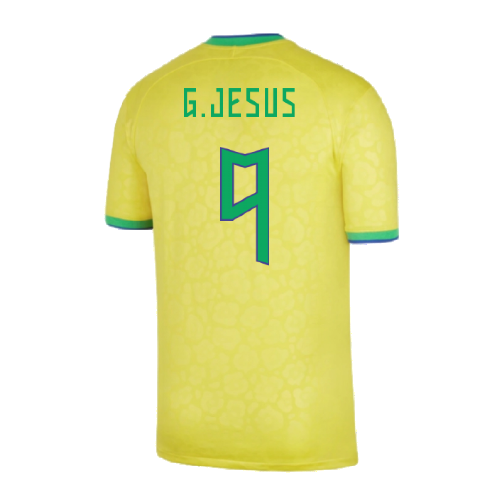 2022-2023 Brazil Home Shirt (G.JESUS 9)