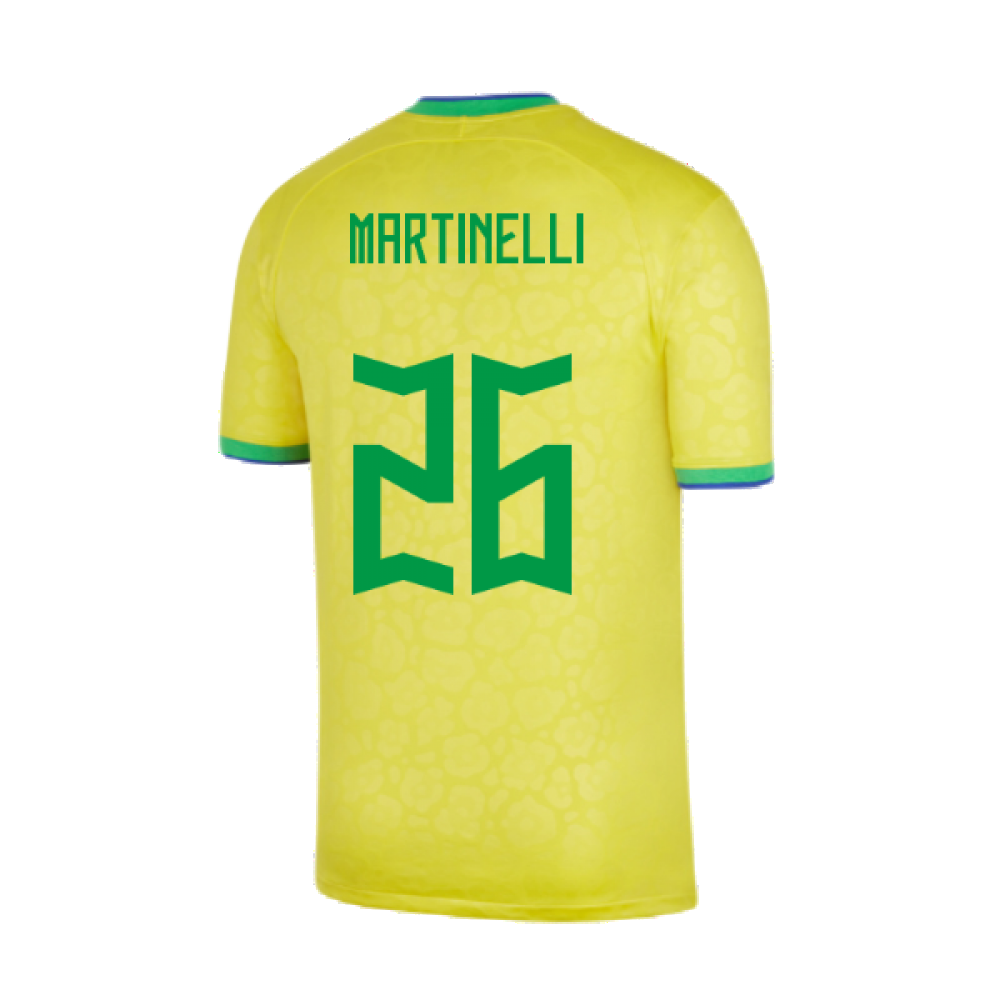 2022-2023 Brazil Home Vapor Shirt (Martinelli 26)