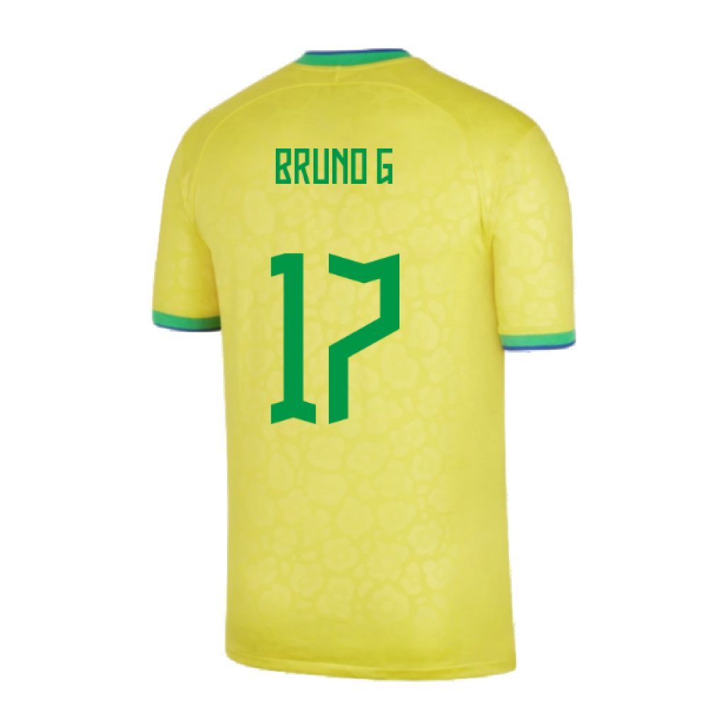 2022-2023 Brazil Little Boys Home Shirt (Bruno G 17)