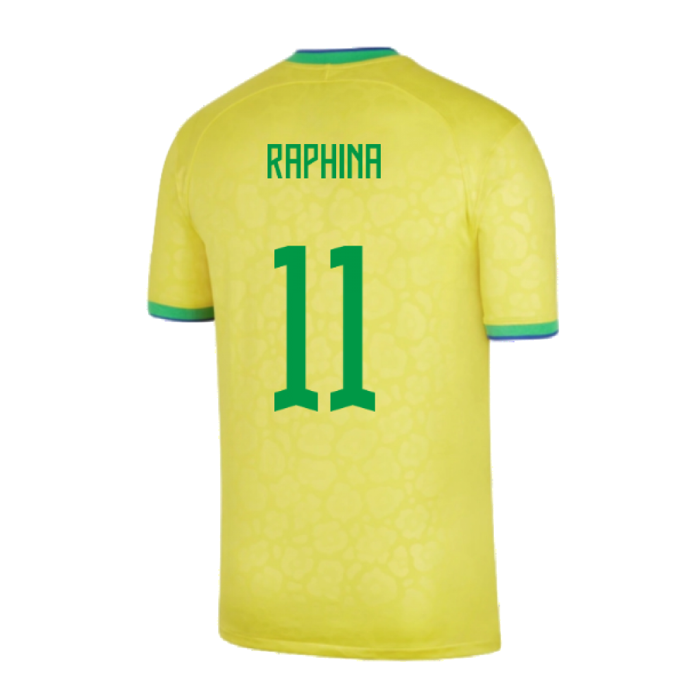 2022-2023 Brazil Little Boys Home Shirt (Raphina 11)