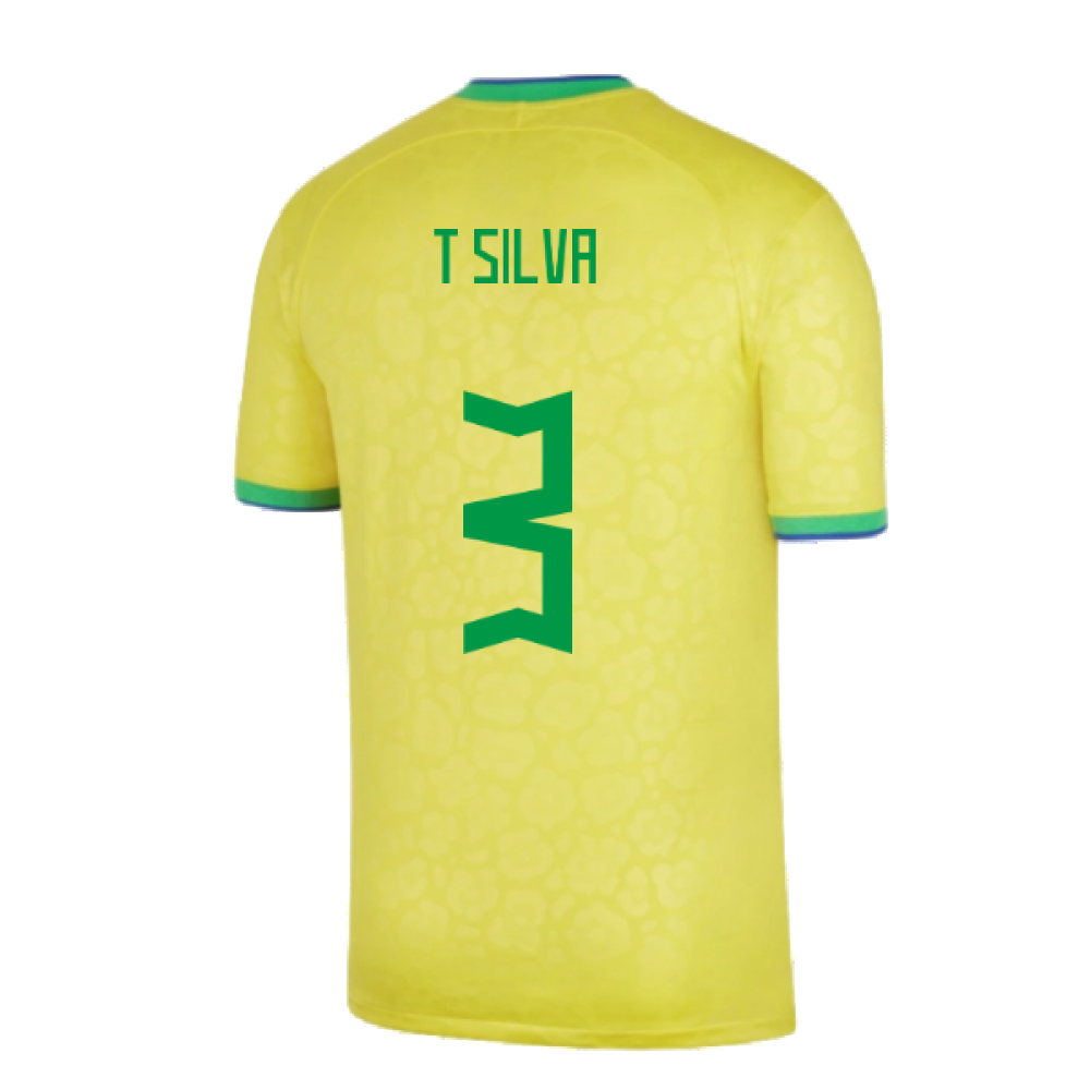 2022-2023 Brazil Little Boys Home Shirt (T Silva 3)