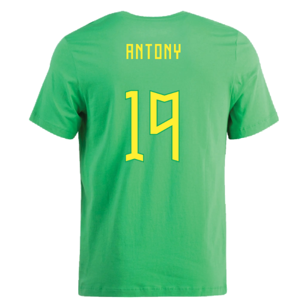 2022-2023 Brazil Swoosh Tee (Green) (Antony 19)