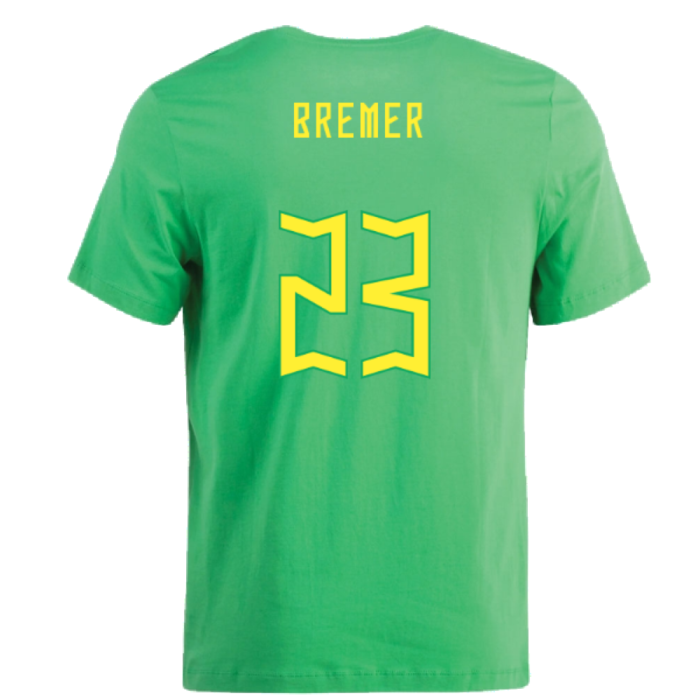 2022-2023 Brazil Swoosh Tee (Green) (Bremer 23)