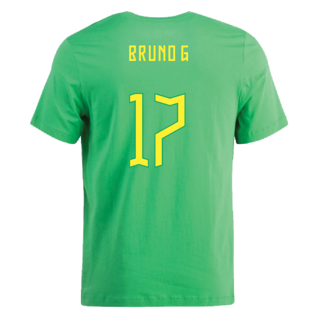 2022-2023 Brazil Swoosh Tee (Green) (Bruno G 17)