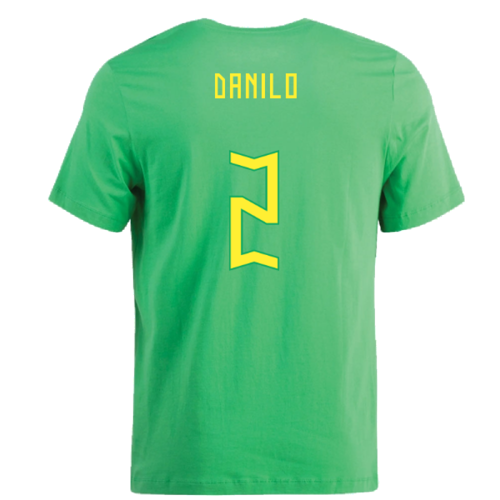 2022-2023 Brazil Swoosh Tee (Green) (Danilo 2)