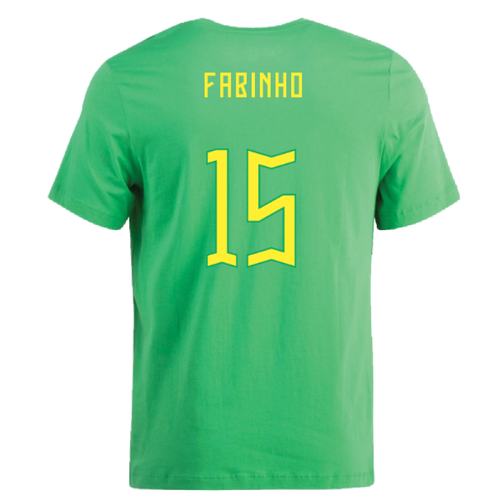 2022-2023 Brazil Swoosh Tee (Green) (Fabinho 15)