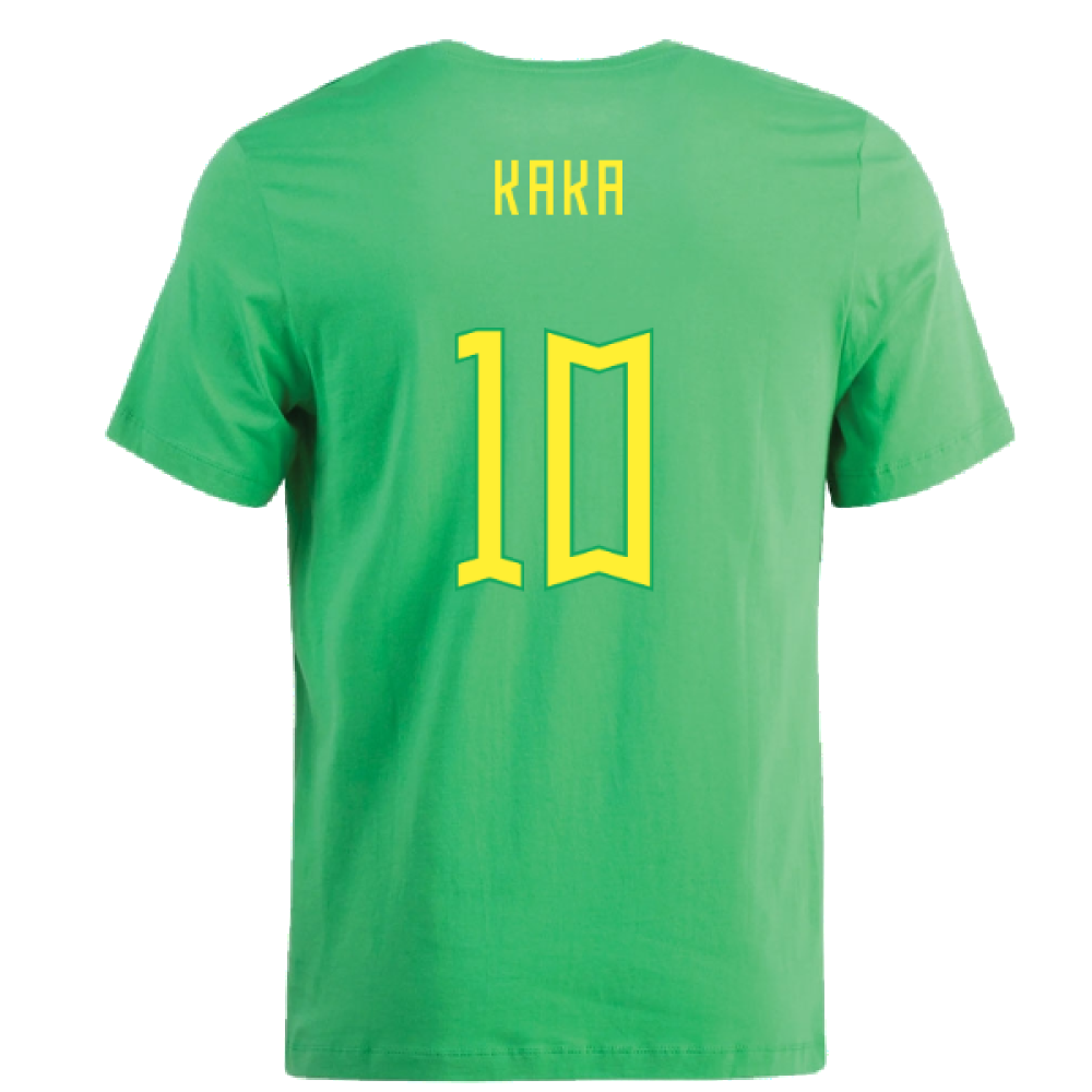 2022-2023 Brazil Swoosh Tee (Green) (Kaka 10)