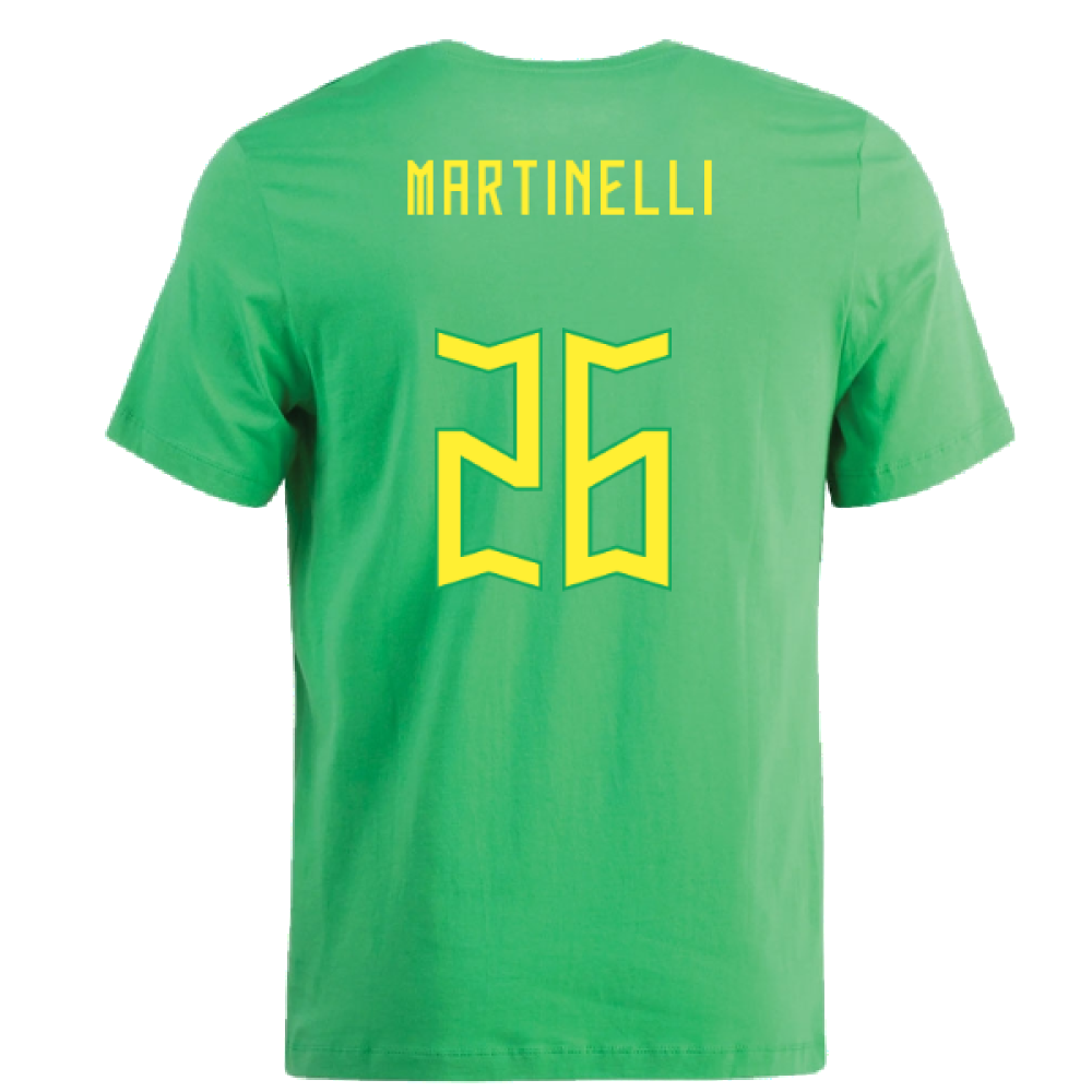 2022-2023 Brazil Swoosh Tee (Green) (Martinelli 26)