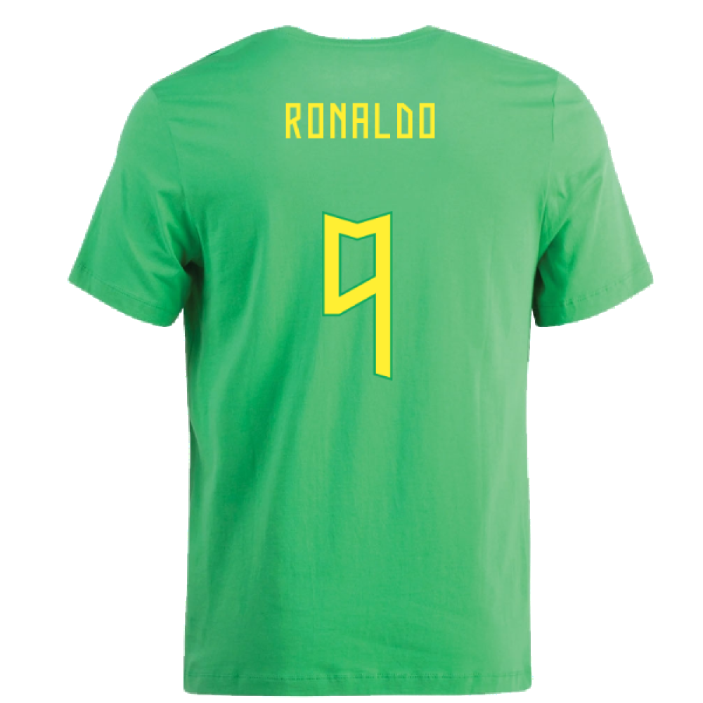 2022-2023 Brazil Swoosh Tee (Green) (Ronaldo 9)