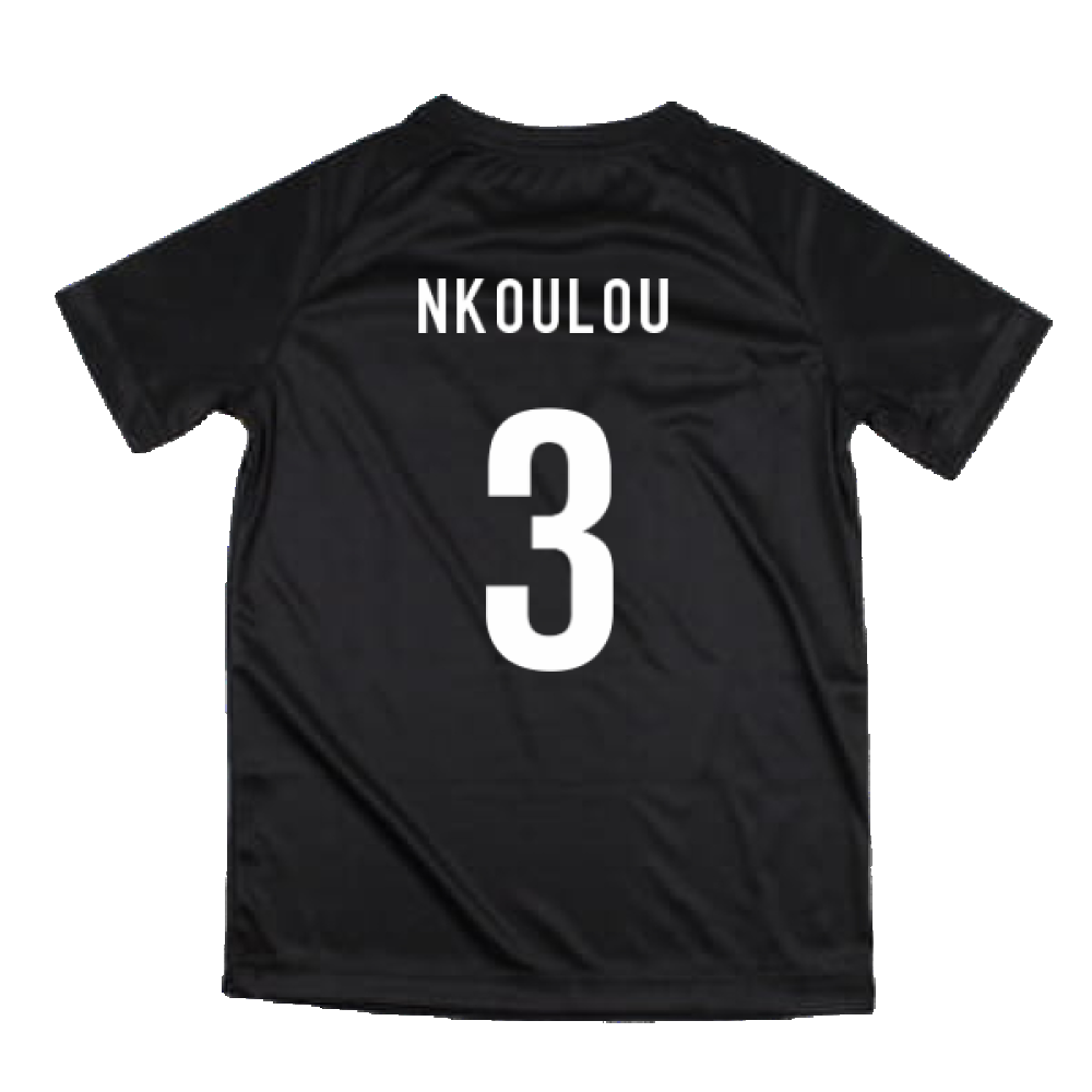 2022-2023 Cameroon Training Tee (Black) - Kids (NKOULOU 3)