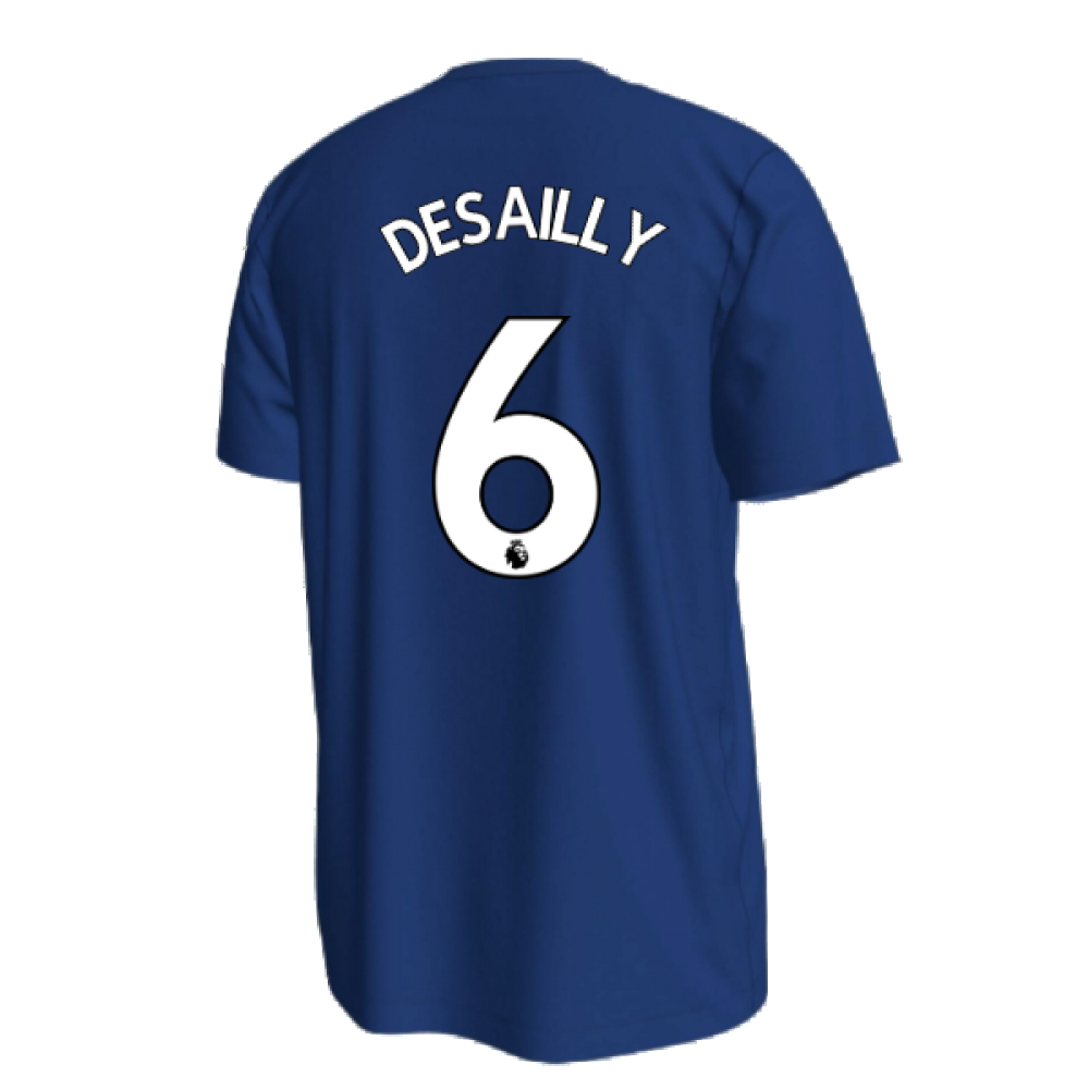 2022-2023 Chelsea Crest Tee (Blue) (DESAILLY 6)