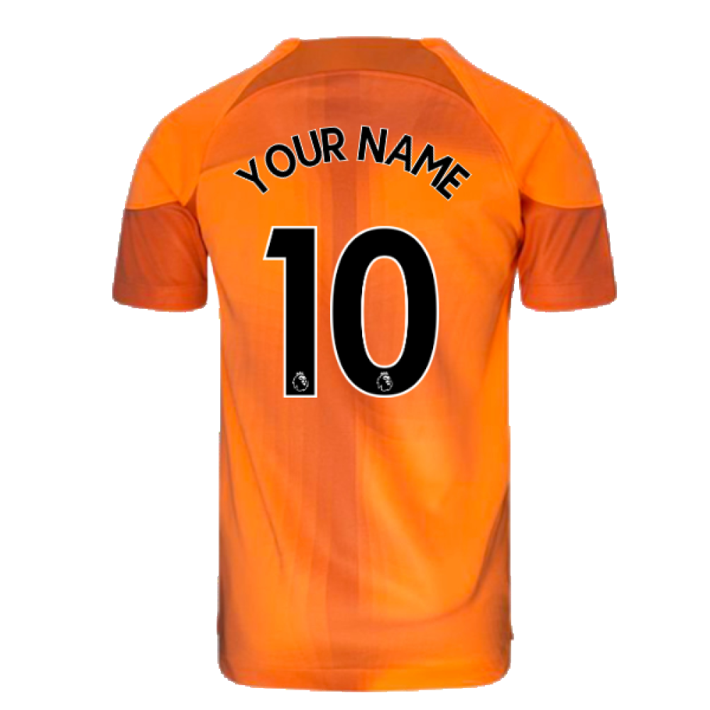 2022-2023 Chelsea Home Goalkeeper Shirt (Orange) - Kids (Your Name)