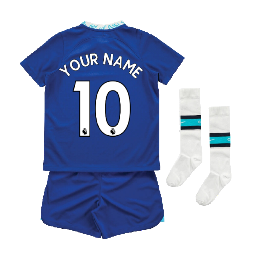 2022-2023 Chelsea Little Boys Home Mini Kit (Your Name)