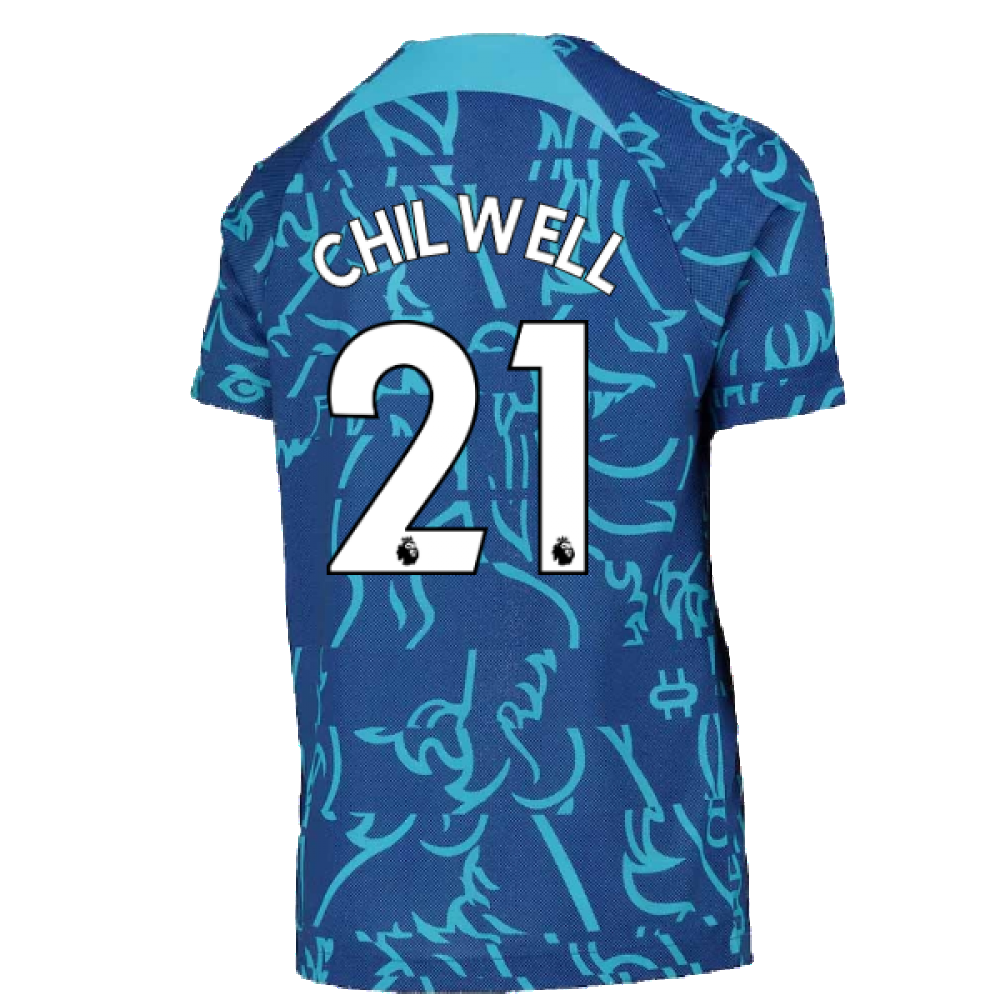 2022-2023 Chelsea Pre-Match Training Shirt (Blue) - Kids (CHILWELL 21)