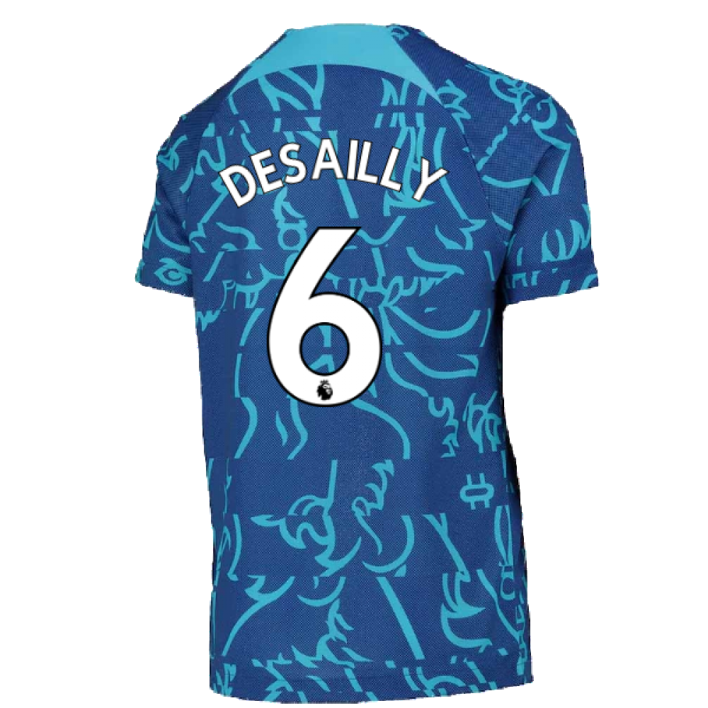 2022-2023 Chelsea Pre-Match Training Shirt (Blue) - Kids (DESAILLY 6)