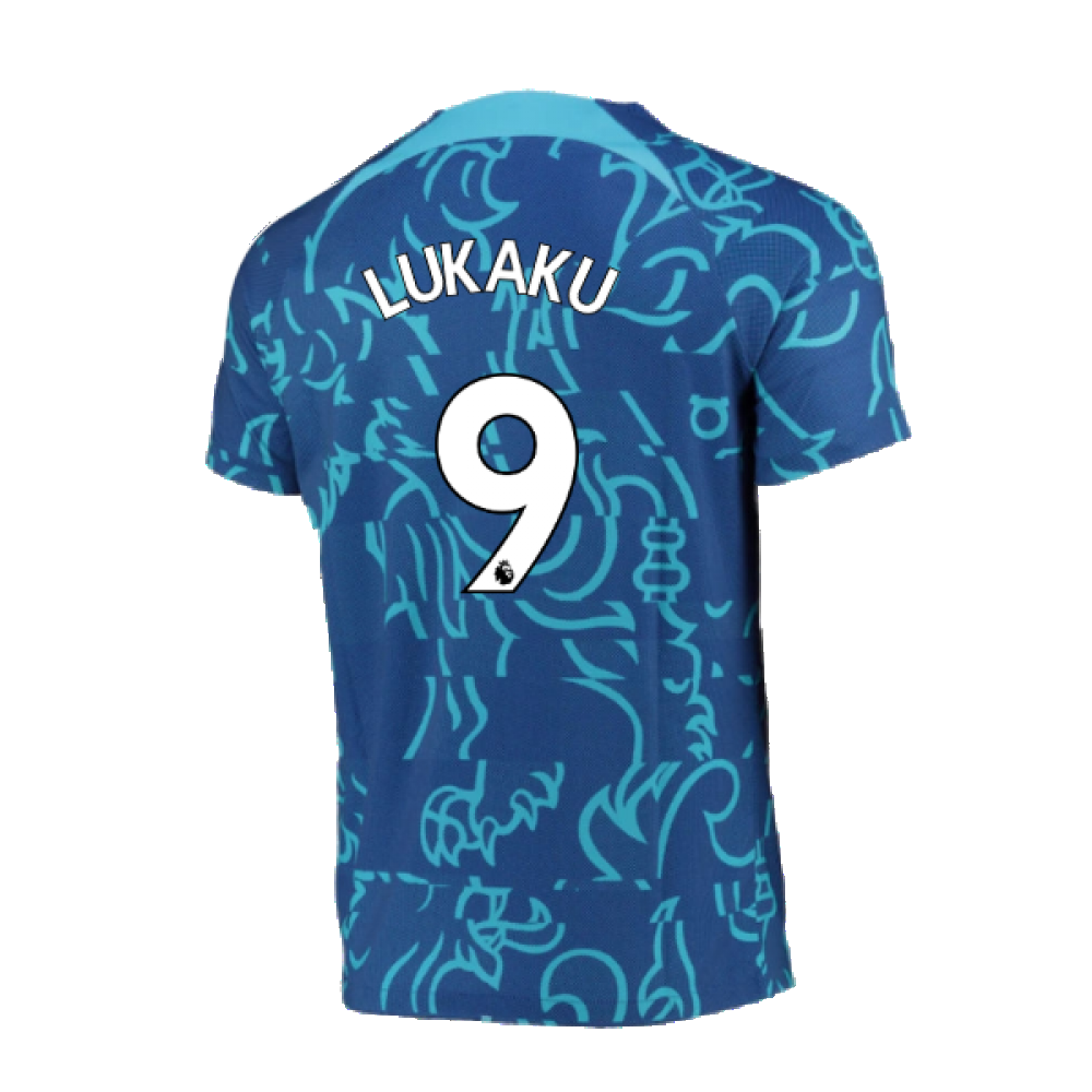 2022-2023 Chelsea Pre-Match Training Shirt (Blue) (LUKAKU 9)