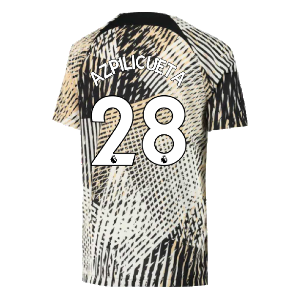 2022-2023 Chelsea Pre-Match Training Shirt (Sail) - Kids (AZPILICUETA 28)