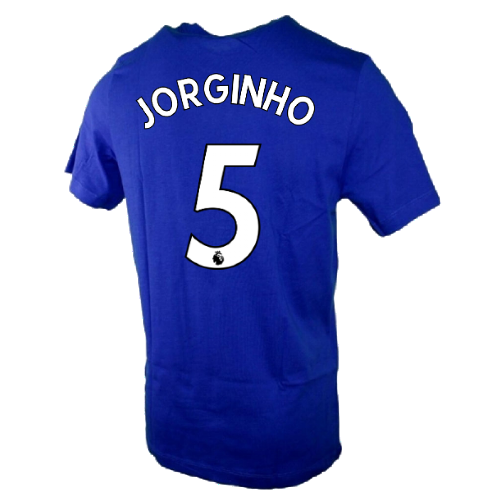 2022-2023 Chelsea Swoosh Tee (Blue) (JORGINHO 5)