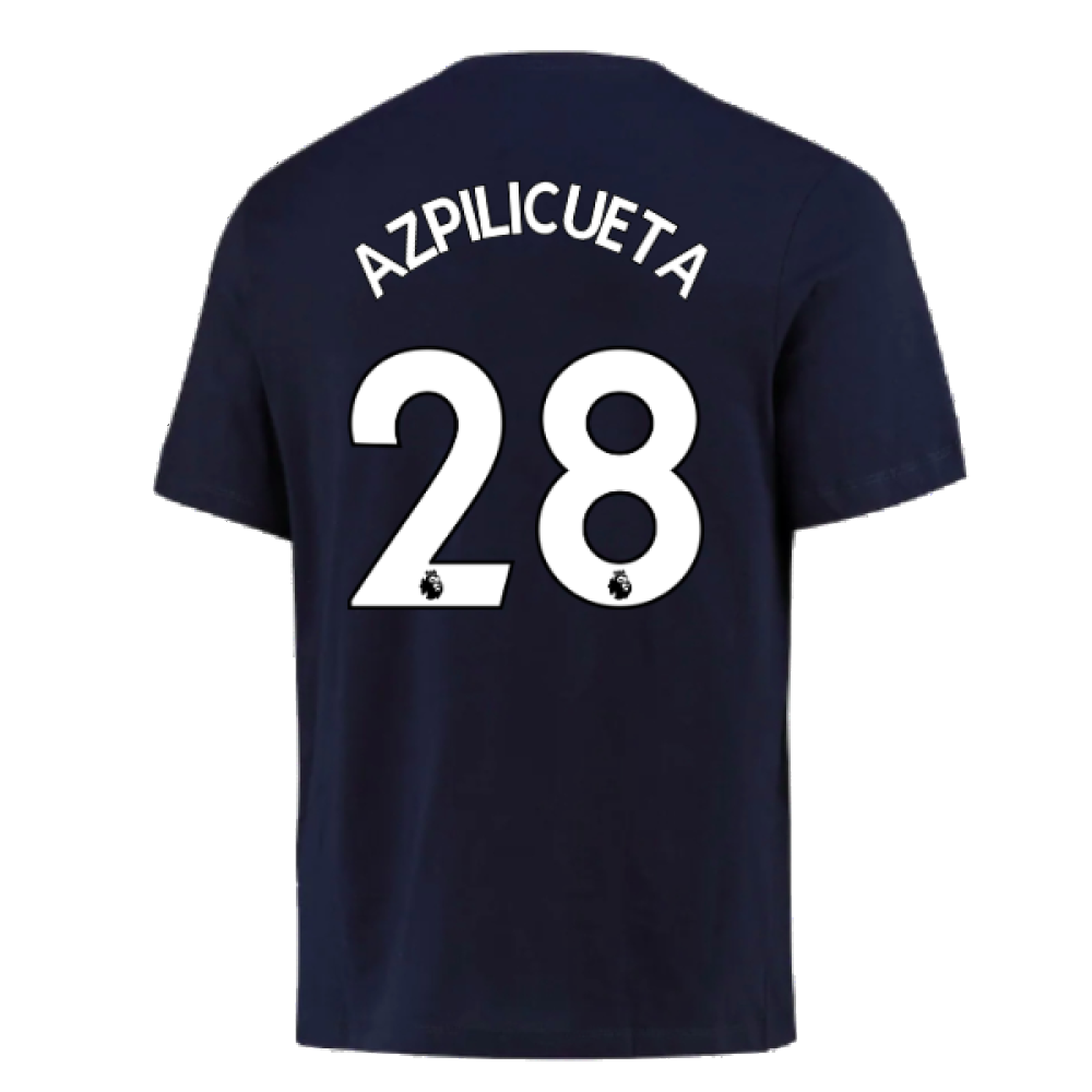 2022-2023 Chelsea Swoosh Tee (Navy) (AZPILICUETA 28)