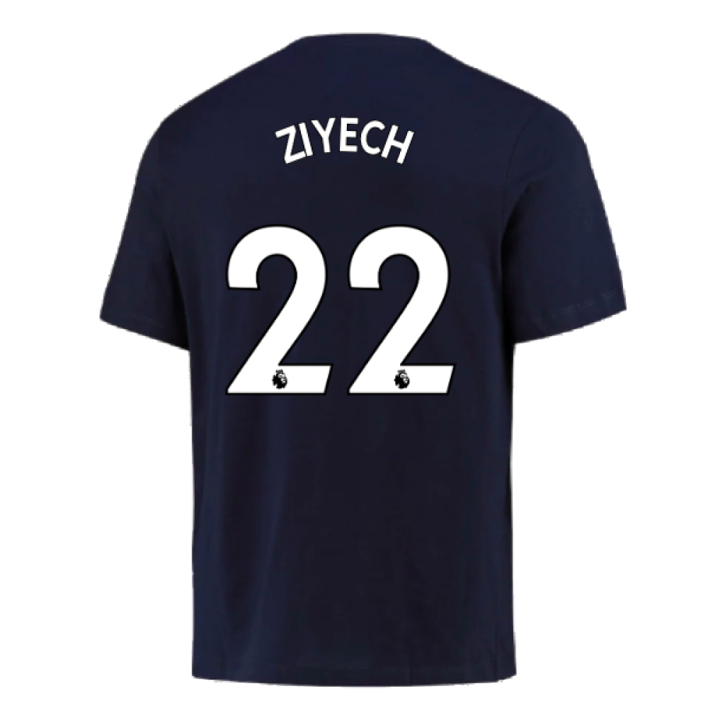 2022-2023 Chelsea Swoosh Tee (Navy) (ZIYECH 22)