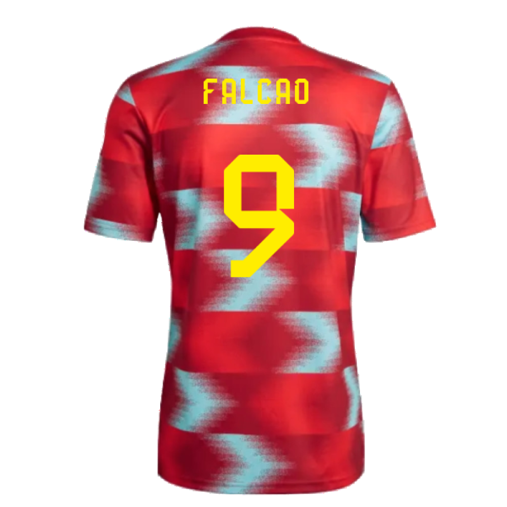 2022-2023 Colombia Pre-Match Shirt (Red) (FALCAO 9)