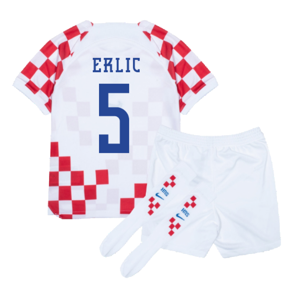 2022-2023 Croatia Home Mini Kit (Erlic 5)