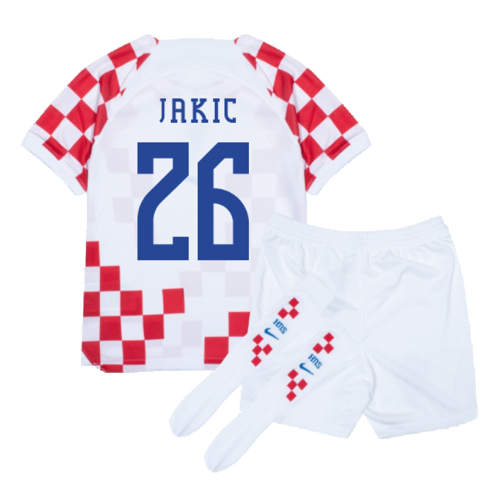 2022-2023 Croatia Home Mini Kit (Jakic 26)