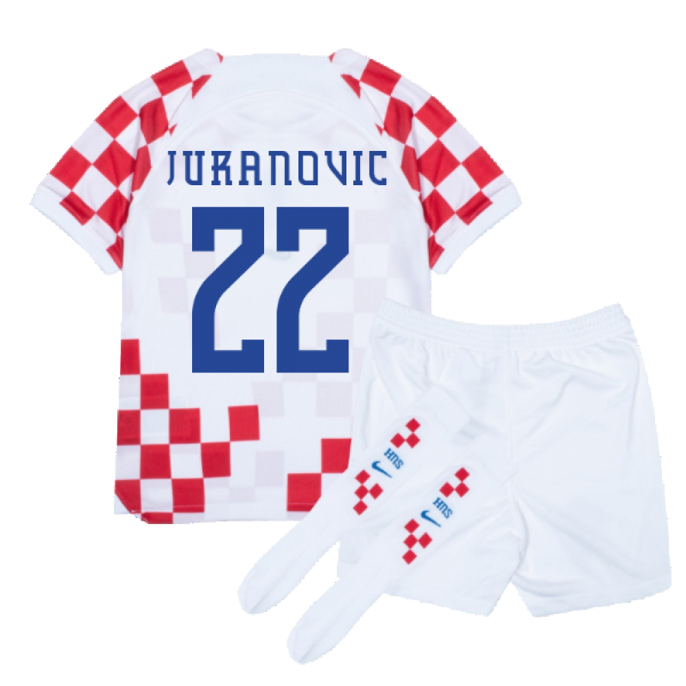 2022-2023 Croatia Home Mini Kit (Juranovic 22)