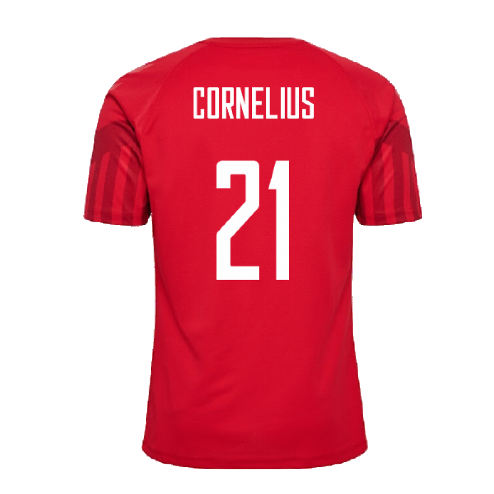 2022-2023 Denmark Home Jersey (Cornelius 21)