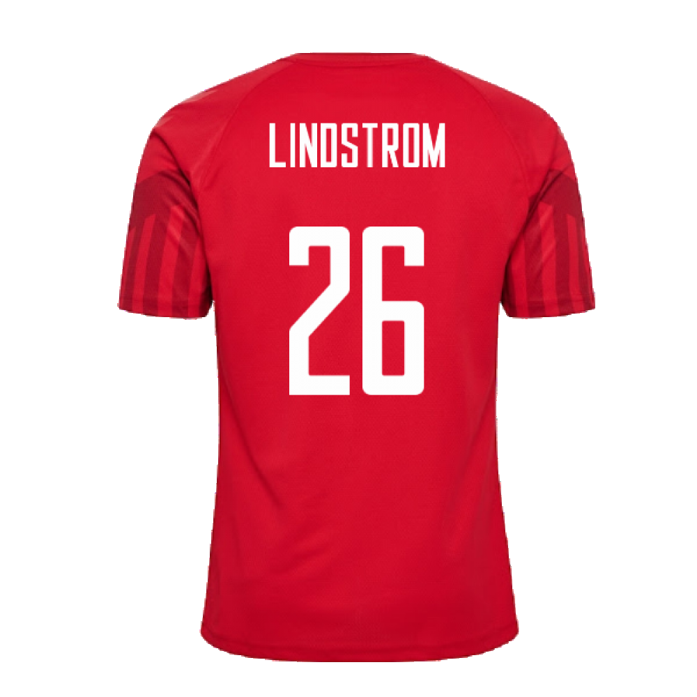 2022-2023 Denmark Home Jersey (Lindstrom 26)