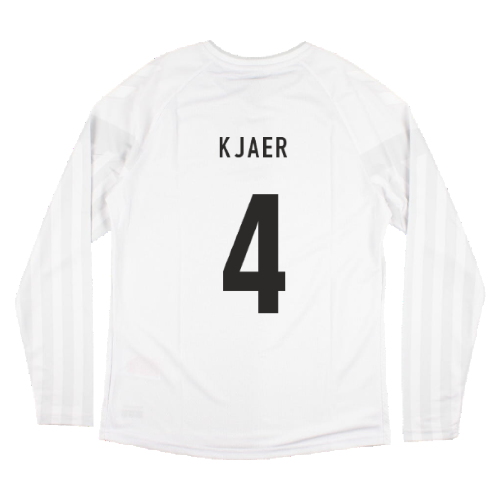 2022-2023 Denmark Long Sleeve Away Shirt (Kjaer 4)