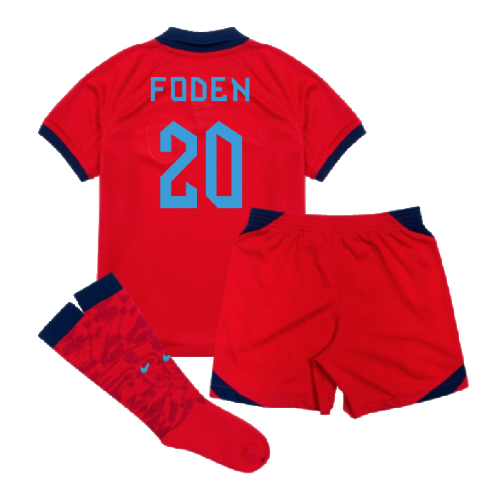 2022-2023 England Away Mini Kit (Foden 20)