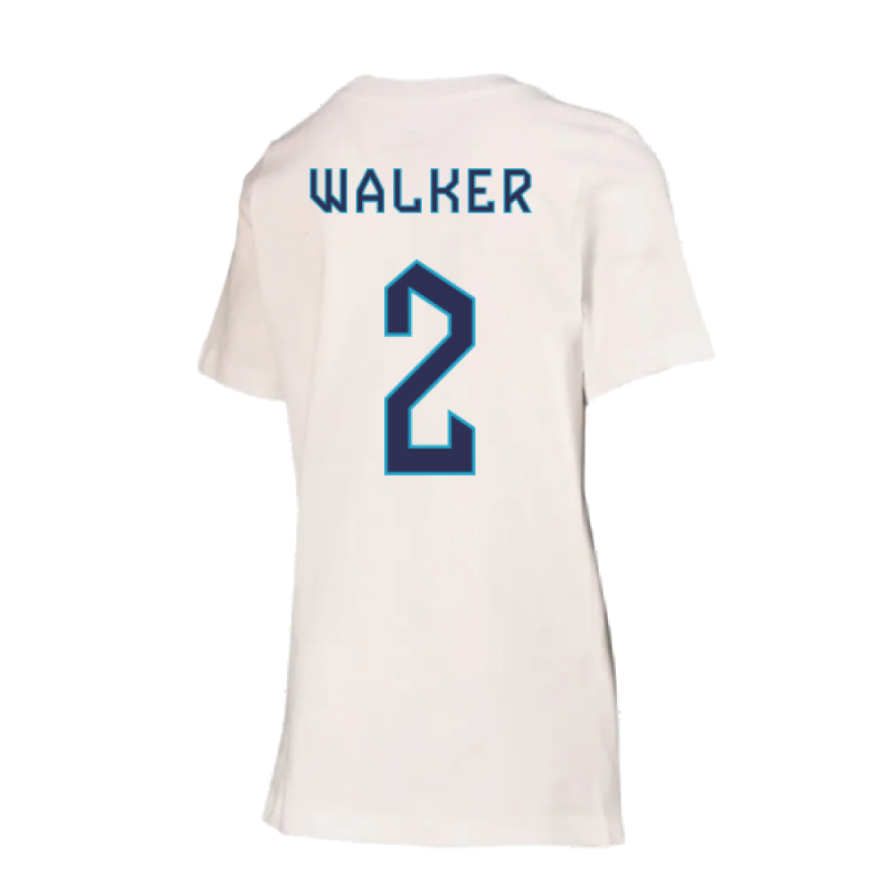 2022-2023 England Crest Tee (White) - Kids (Walker 2)