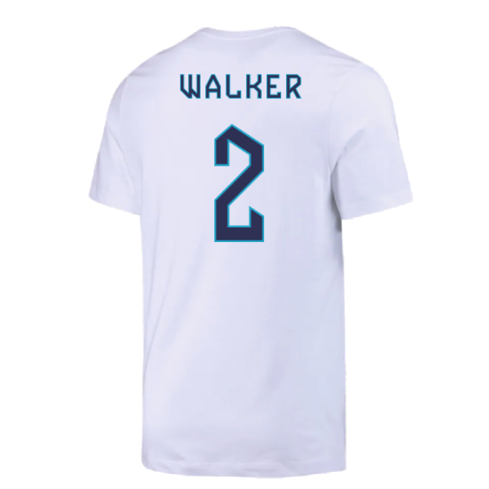 2022-2023 England Crest Tee (White) (Walker 2)