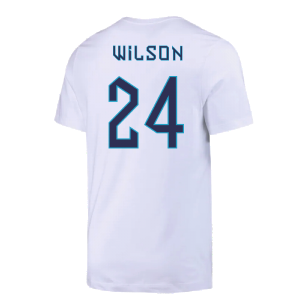 2022-2023 England Crest Tee (White) (Wilson 24)